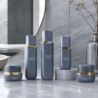 Flacon de luxe en verre pour soins de la peau, pot à crème ovale avec couvercle de forme unique, 120 ml, 100 ml, 30 ml, 50 g, contenants cosmétiques en gros