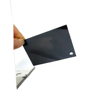 아크릴 시트 그레이 다크 블랙 3mm 공급 업체 흑백 장식 판매 재활용 PMMA 보드