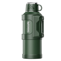 Bouteille isotherme professionnelle en acier inoxydable sans BPA avec poignée, isolation 24-36 heures, anti-fuite, grande capacité, vente en gros OEM