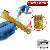 Imprimante de circuits imprimés flexibles QYX personnalisée, pas de 0,5 mm, base en cuivre PI de 35 µm, épaisseur de 0,18 mm, tête d'impression à jet d'encre, fil plat OSP