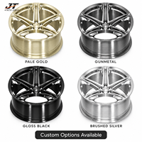 Jantes forgées 6061-T6 à cinq branches, finition or poli, concaves peu profondes, 18-22 pouces, 5x112 pour BMW Audi Mercedes-Benz
