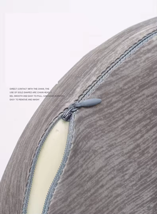 وسادة مخصصة من رغوة الذاكرة قابلة للطي على شكل حرف U وسادة مريحة للرقبة الناعمة للسفر وسادة سفر داعمة للطائرة - Product Image 5