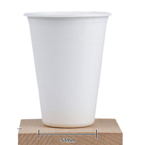Vaso <span class=keywords><strong>de</strong></span> Pulpa <span class=keywords><strong>de</strong></span> Caña <span class=keywords><strong>de</strong></span> Azúcar Biodegradable Personalizable con Logotipo Imprimible, Vaso Ecológico <span class=keywords><strong>de</strong></span> Pulpa <span class=keywords><strong>de</strong></span> Papel para Bebidas y Café con Tapa - Product Image 5