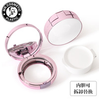 Rose Rond 12g Vide Visage Fond de Teint BB Crème Conteneur Cosmétique Coussin D'air Boîte D'emballage Compact Poudre Cas Avec Miroir