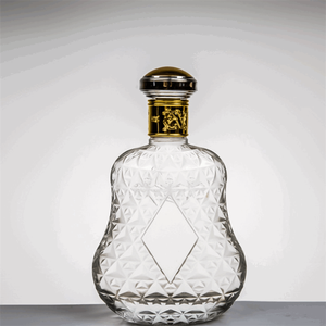 Botellas de vidrio en forma de pera de 500ml y 700ml de alta calidad Para Ron <span class=keywords><strong>Vodka</strong></span> Spirit Whisky Venta al por mayor Tapón de rosca Sellado - Product Image 3