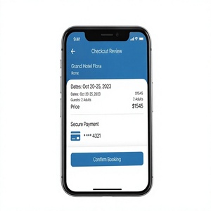 Application mobile de réservation de voyages pour les vols, les hôtels, les excursions, les réservations et les paiements - Internet, Mac, planification de voyage fluide, stock - Product Image 1