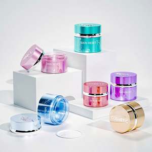 Emballages cosmétiques personnalisés en verre givré mat de 30 à 50 g pour crème pour le visage, crème pour les yeux, crème faciale, pots cosmétiques de luxe avec couvercle à vis en plastique personnalisé - Product Image 2