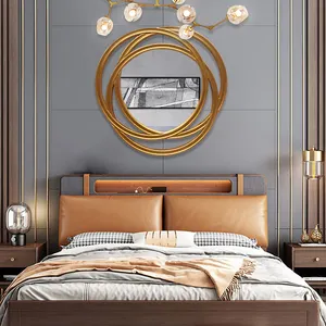2023 European Retro elements hot design Vxin WXM-1598 Elegant wall decoration champagne gold Wall Hanging Mirror