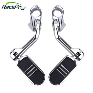 RACEPRO largo ajustable plegable montaje carretera <span class=keywords><strong>pie</strong></span> Peg 1-1/4 "Crash Bar <span class=keywords><strong>pie</strong></span> clavijas para Harley Davidson Street Glide Road King - Product Image 4