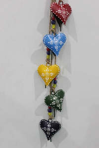 MANGO GIFT CRAFT Handmade Animal Shape Recycled Iron Modern Hanging Bells <b>String</b> Hand Painted Welcome Guest Love Gift Home - Product Image 6