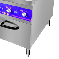 Équipement de cuisson professionnel multifonctionnel en acier inoxydable à quatre brûleurs, haute efficacité, facile à nettoyer