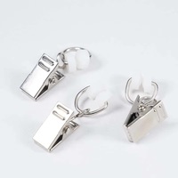 Accessoires de rideaux : Rail de rideau simple en acier style shabby chic nickel/or CH3202