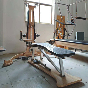 <span class=keywords><strong>Machine</strong></span> à tour d'expansion gyroscopique réglable pour <span class=keywords><strong>musculation</strong></span> Yoga d'intérieur érable trapèze Pilates chaise réformateur poitrine mouche - Product Image 3