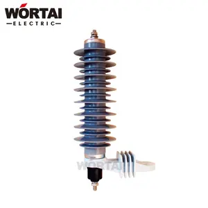 Polymer Metal Oxide Surge Arresters for AC Power Circuits 24kV 10kA MCOV 19.5kV from Chinese manufacturer CHINA