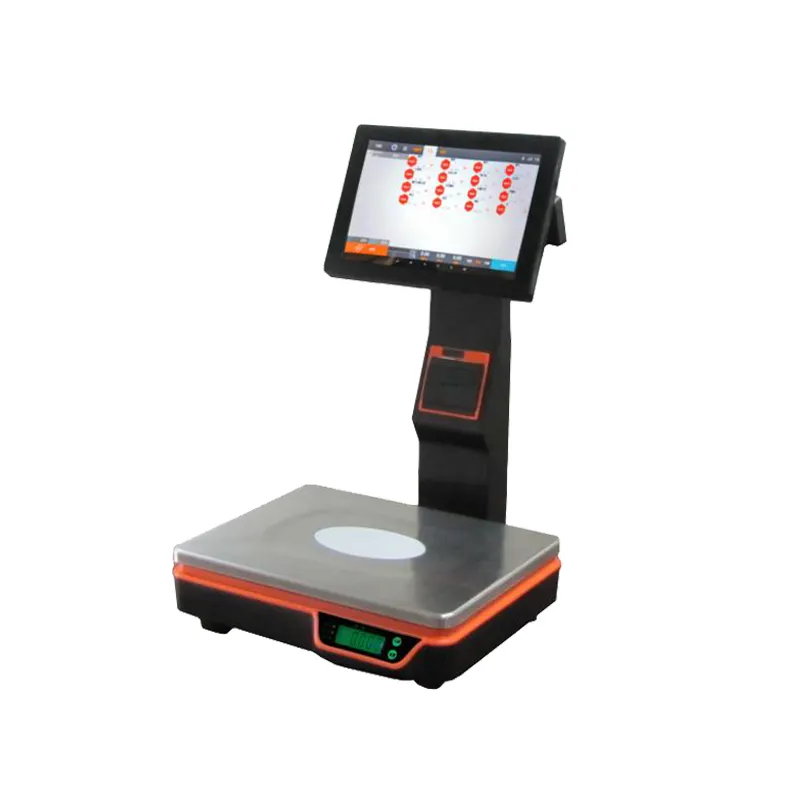 Max 30kgs Nieuwe Pos 11.6 Inch Touch Screen Pos-systeem Pc Kassa Schaal Met 58Mm Ontvangst Printer