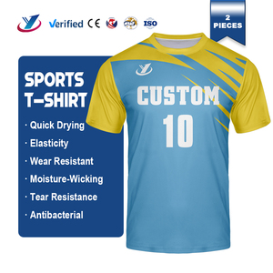 Camiseta <span class=keywords><strong>de</strong></span> Fútbol con Estampado Digital, Ropa Deportiva Unisex <span class=keywords><strong>de</strong></span> Manga Corta, Uniforme Personalizado <span class=keywords><strong>de</strong></span> Equipo <span class=keywords><strong>de</strong></span> Fútbol Europeo - Product Image 1