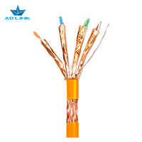 Kabel LAN tembaga penuh, 1000ft UTP/FTP/SFTP Cat6a/Cat7 Harga gulung 305m kabel komunikasi kinerja tinggi