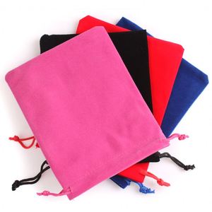Petite pochette à cordon en velours légère avec logo, emballage cadeau et sacs de rangement pour parfums, design tendance - Product Image 5