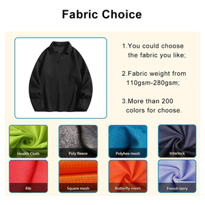 Sudadera Unisex de Algodón Grueso con Cierre de Cremallera y Manga Corta, Personalizable con Logotipo, Color Sólido, Estilo Francés, ODM - Product Image 4