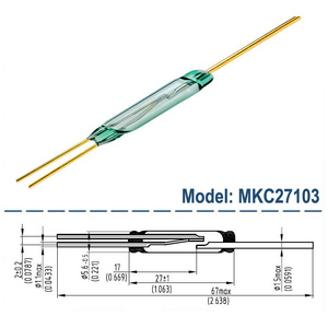 Interruttore a Reed in Vetro Miniaturizzato 2/3 Pin 10mm 14mm 20mm 50mm/<span class=keywords><strong>Sensore</strong></span> <span class=keywords><strong>Magnetico</strong></span> in Plastica SMD/Interruttori Relè a Contatto Normalmente Aperto/Chiuso - Product Image 4