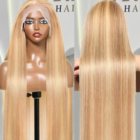 Perruque Lace Front Blonde Brésilienne Remy 613 13x4 360 HD Transparente pour Cheveux Longs Densité 150% Vente en Gros