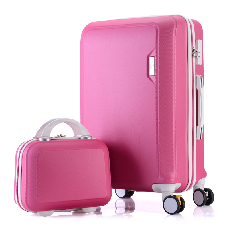 Bagagem Expansível (apenas 28 ") built-In bloqueio TSA mala de viagem ABS + PC Girador 20in 24in 28in Carry on