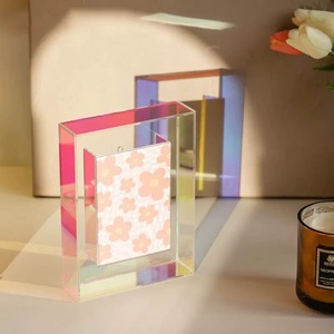 Cadre photo en acrylique transparent, boîte pour cartes photo, support d'affichage d'images intérieures pour la décoration de bureau à domicile - Product Image 2