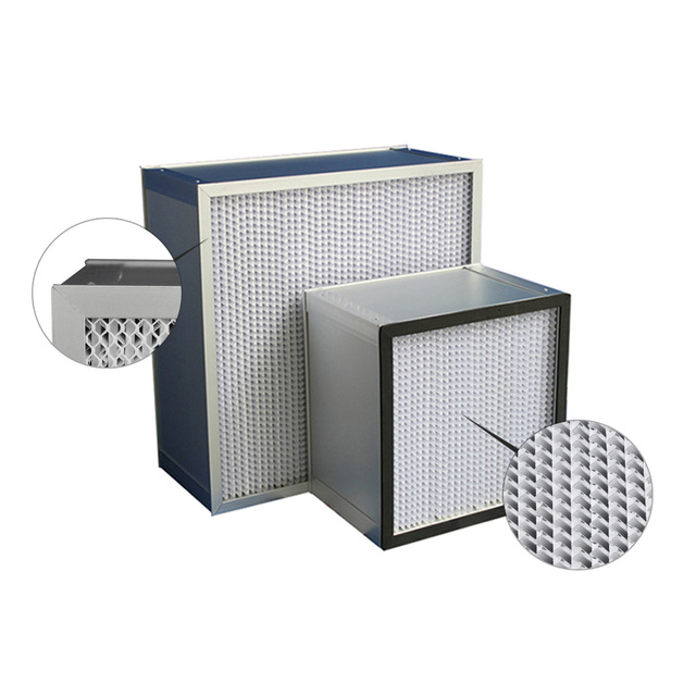 High Efficiency Glass Fiber Hepa H14 Filter Gel sealed Fiberglass Hepa air Filter