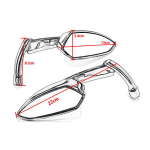 Espejo retrovisor de motocicleta RTS para Harley Davidson Road King Yamaha v-star Vstar XVS <span class=keywords><strong>Honda</strong></span> Shadow <span class=keywords><strong>Spirit</strong></span> Velorex - Product Image 6