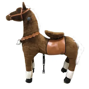 Promotion Unisex CE/EN71 Certified Rocking Horse Wood and Plush Animal Ride Ride-on Toy for Adults
