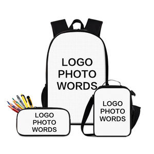 Bookbag del sacchetto di scuola del fumetto di Anime Seven morali per il sacchetto di scuola dei bambini 3pcs dei ragazzi - Product Image 1