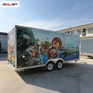 Chariot mobile de concession extérieur en aluminium et fibre de verre pour la vente d'aliments à emporter, de glaces et de frites - Product Image 4