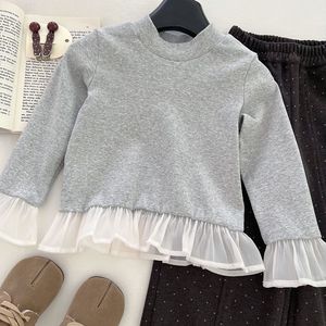 Nouvel ensemble pour filles, style printemps-automne, veste tendance, chemise à manches longues, pantalon large, ensemble trois pièces pour petite fille - Product Image 6