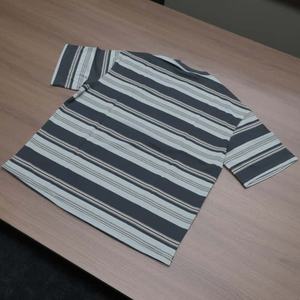 เสื้อยืดลำลองผู้ชายสไตล์สตรีท ผ้าฝ้าย 100% 280 กรัม ลายทาง พิมพ์โลโก้ได้ตามสั่ง ระบายอากาศดี เหมาะสำหรับฤดูร้อน ขายส่ง - Product Image 3