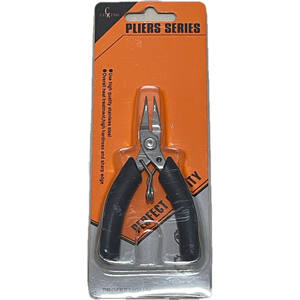 Pince à bec courbé CATKING S64 de 4 pouces, acier au carbone, mâchoires lisses, poignée en TPR, ressort de retour, poignée amortie, mini boucle pour la fabrication de bijoux - Product Image 3