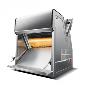Toasting Making Machine Bakery Bread Cutter Toast Slicing Machine, Automatic Adjustable Electric Bread Slicer Machine
