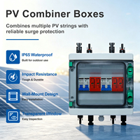 Boîtier de Combinaison Solaire HA-8 Voies 2 Entrées 2 Sorties pour PV DC 600V/1000V avec SPD, Étanchéité IP65, Boîtier PC, Certifié CE, pour Systèmes Solaires Connectés/Isolés