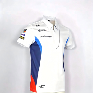 ODM Fashion Trendy Racing Polo Shirt Custom Sponsor Logo Service High Quality Sublimation Top <b>For</b> Motorsport Crew Daily Street - Product Image 3
