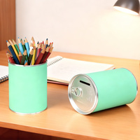 Boîte à monnaie et porte-stylo promotionnels avec logo personnalisé, graffiti DIY pour cadeaux d'affaires et cadeaux bancaires, MOQ 500 pièces