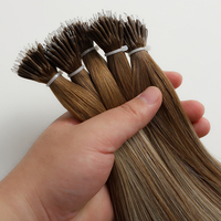 Extensions de cheveux européennes russes à nano-anneaux, 100% cheveux humains Remy double drawn, extensions de cheveux balayage à nano-perles