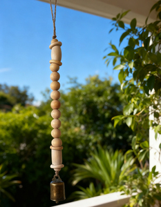 Gỗ tự nhiên Bead chuông tường treo trang trí, mộc mạc bằng gỗ tường trang trí cho phòng ngủ và nhà khách - Product Image 4