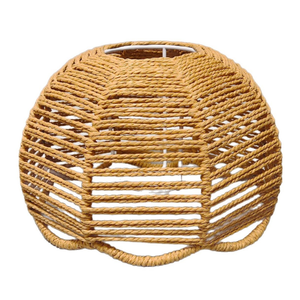 Lanterne <span class=keywords><strong>en</strong></span> <span class=keywords><strong>corde</strong></span> de papier naturelle et écologique, tissée à la main, pour restaurant, maison d'hôtes, restaurant de hot <span class=keywords><strong>pot</strong></span>, abat-jour tissé - Product Image 5