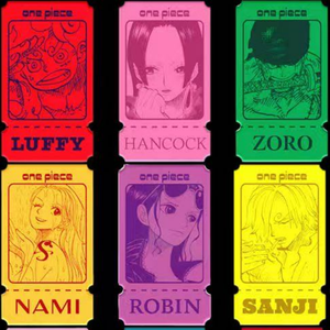 DL One Pieced Anime Artboard Aimant de réfrigérateur magnétique, coins carrés, design de ticket vintage, style fenêtre, jeu de table - Product Image 5