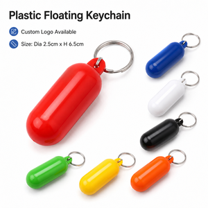 Porte-clés flottant en gros, logo personnalisé, ovale, en plastique, insubmersible, pour événements nautiques, sports aquatiques, cadeaux promotionnels - Product Image 1