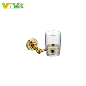 Gold Modern Bath Room Luxury <strong>Bathroom</strong> <strong>Accessories</strong> <strong>Sets</strong> with Toilet Brush - Product Image 4