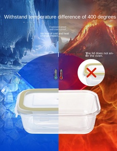 Hxglass Anpassbare Runde Rechteckige Beheizte Lunchbox Mikrowellengeeignet Luftdichter Deckel Frischhaltende Schüssel Lunchbox für Erwachsene - Product Image 6