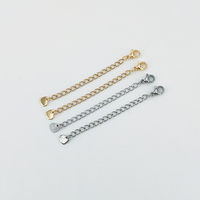 Chaîne de queue étendue fermoirs de coeur fermoirs de homard chaîne collier à faire soi-même fabrication de bijoux résultats chaîne d'extension
