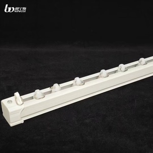 Thiết Kế Mới Hot-Bán Đương Đại Nhôm Trần Rèm Đường Sắt Nhà Dễ Dàng Cài Đặt Thép Không Gỉ Rèm Đường Ray - Product Image 5