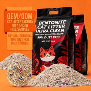 Arena para Gatos de Primera Calidad, Libre de Polvo, Control de Olores, Fuerte Aglutinación, 100% Natural, Bentonita - Product Image 1
