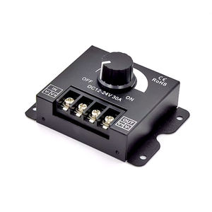 LED DIMMER ไฟแถบแสงนุ่มนวลและแข็งพร้อมตัวควบคุมความสว่างแบบหรี่ไฟ ปุ่มหรี่ไฟ 12V/24V30A - Product Image 1